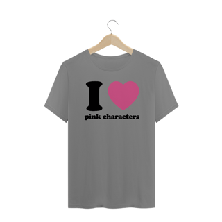 Nome do produto Camiseta Plus Size 'I LOVE PINK CHARACTERS' 