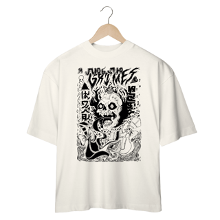Nome do produto Camiseta Oversized Branca 'GRIMES - VISIONS'