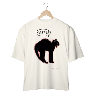Nome do produto Camiseta Oversized 'me assustei (gatinho)'
