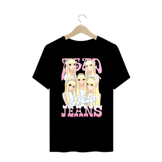 Nome do produto Camiseta Plus Size 'NEWJEANS - ASAP (Versão Anime)'