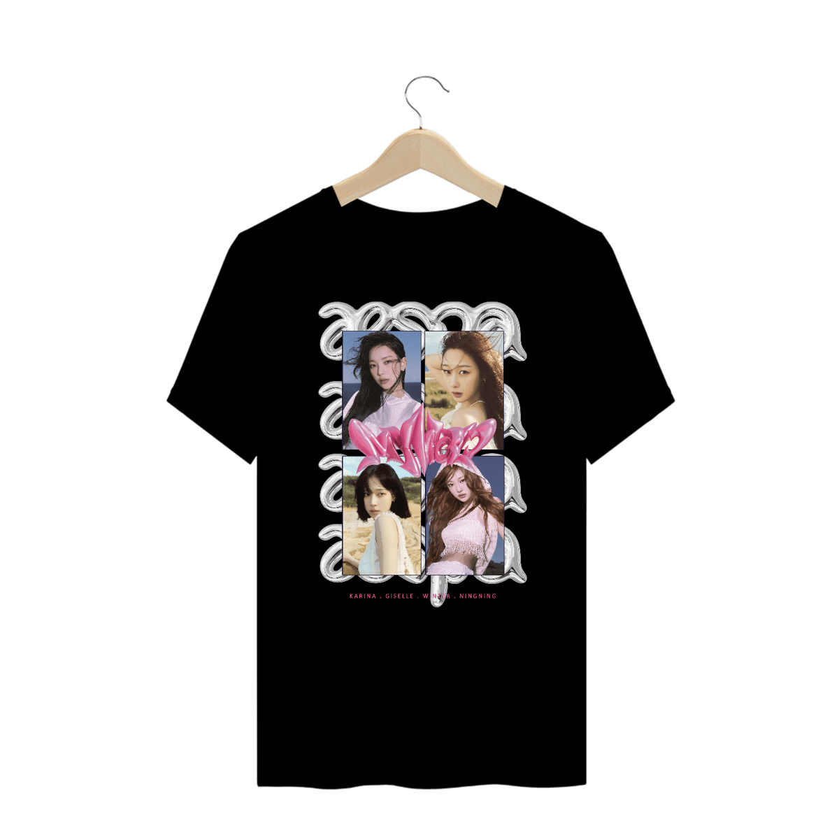 Nome do produto: Camiseta Plus Size \'AESPA - MY WORLD\' 