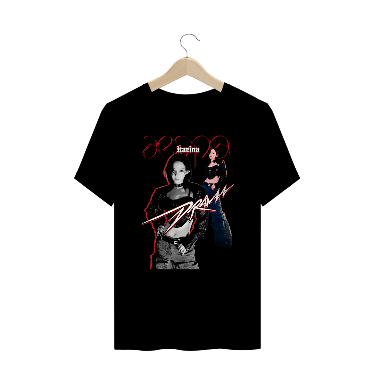 Nome do produto: Camiseta Plus Size \'KARINA - DRAMA (AESPA)\'
