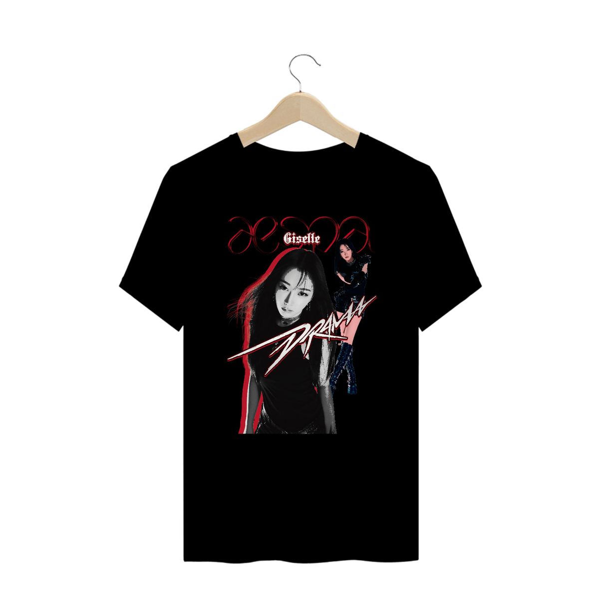 Nome do produto: Camiseta Plus Size \'GISELLE - DRAMA (AESPA)\'