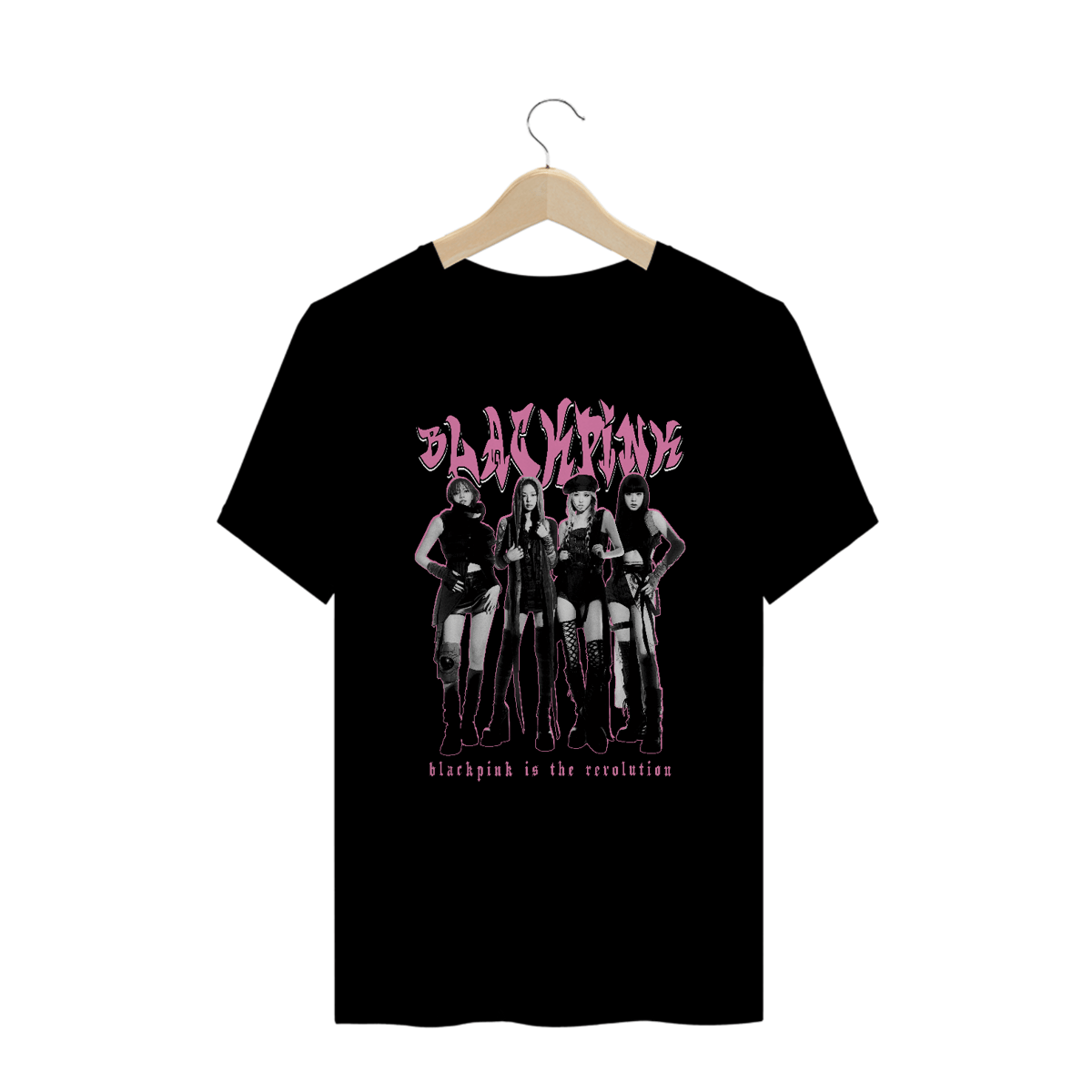 Nome do produto: Camiseta Plus Size \'BLACKPINK\'