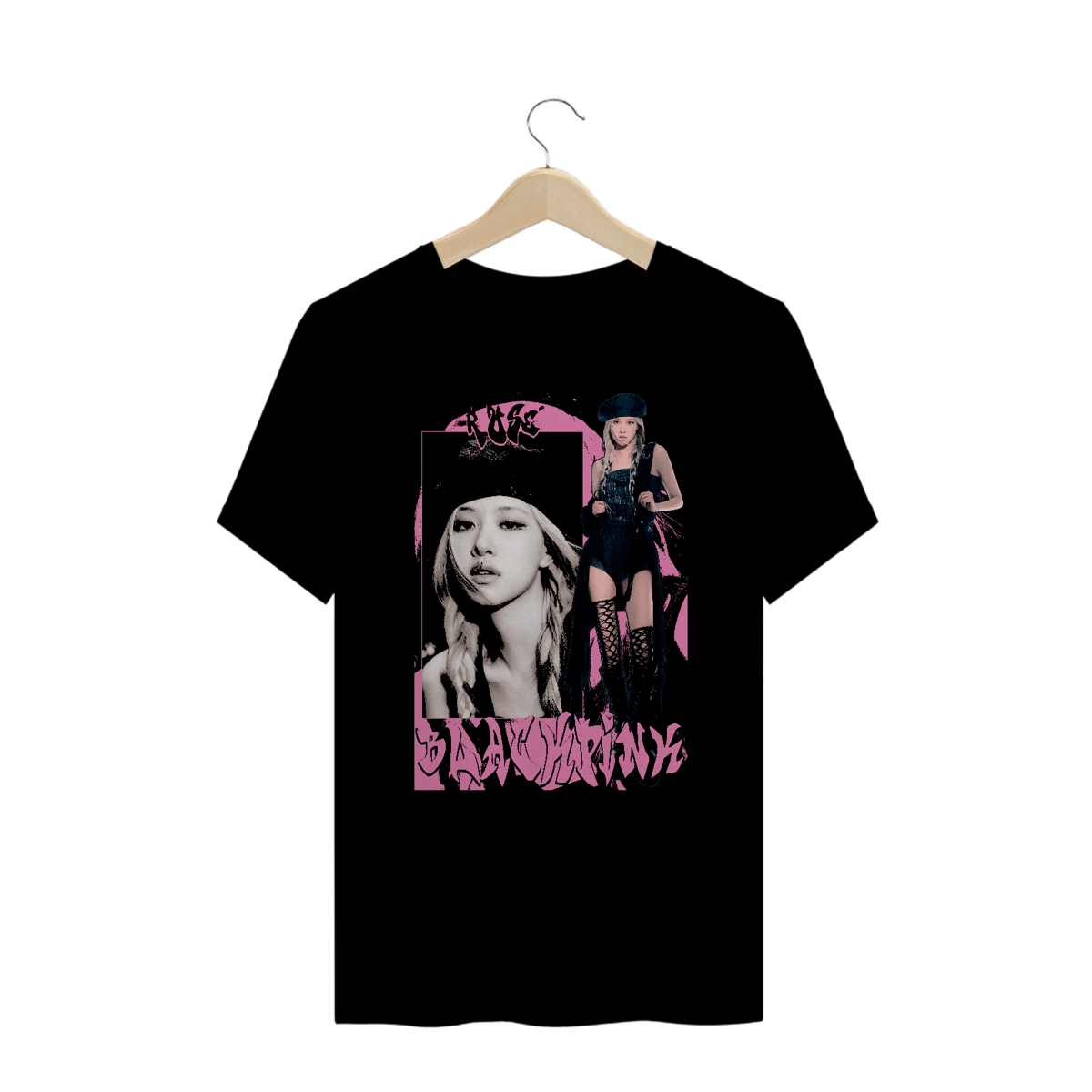 Nome do produto: Camiseta Plus Size \'ROSÉ (BLACKPINK)\'