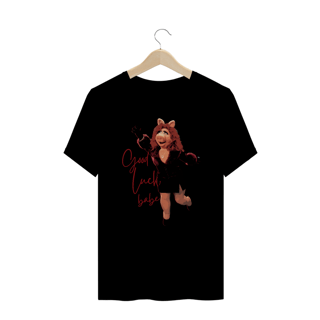 Nome do produto Camiseta Plus Size 'CHAPPELL ROAN - GOOD LUCK, BABE (MISS PIGGY)'