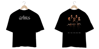 Nome do produto Camiseta Oversized Preta 'ARTMS'