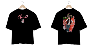 Nome do produto Camiseta Oversized Frente e Costas 'CHUU'