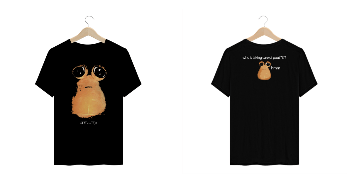 Nome do produto: Camiseta Plus Size Frente e Costas \'pou\'