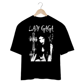Nome do produto Camiseta Oversized Preta 'LADY GAGA'