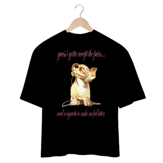 Nome do produto Camiseta Oversized 'HEADPHONES ON' (Addison Rae)'
