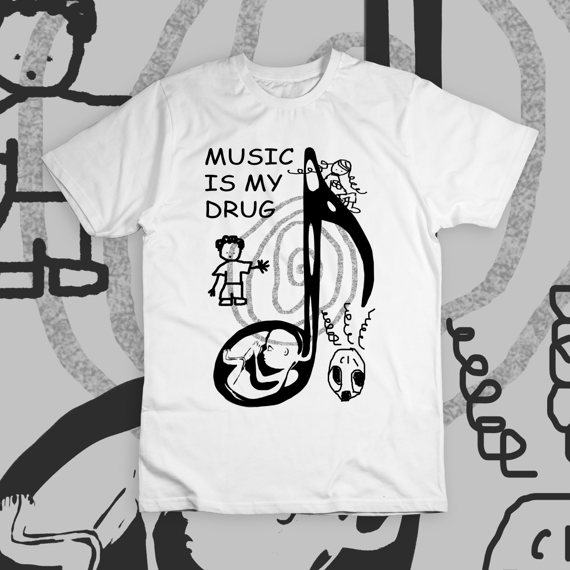 Camiseta 'MUSIC IS MY DRUG'