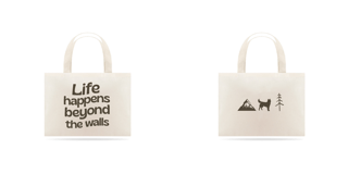 Nome do produto ecobag • beyond the walls // dois lados
