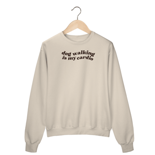Nome do produto moletom prime • dog walking is my cardio 