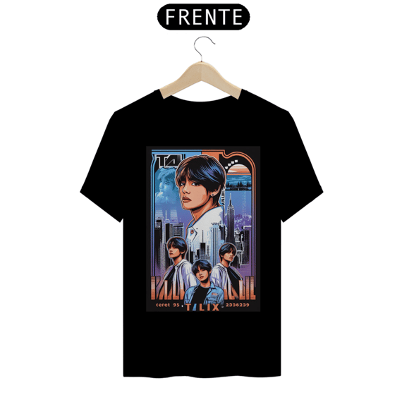 Camisa com a estampa do cantor Kim Taehyung,BTS