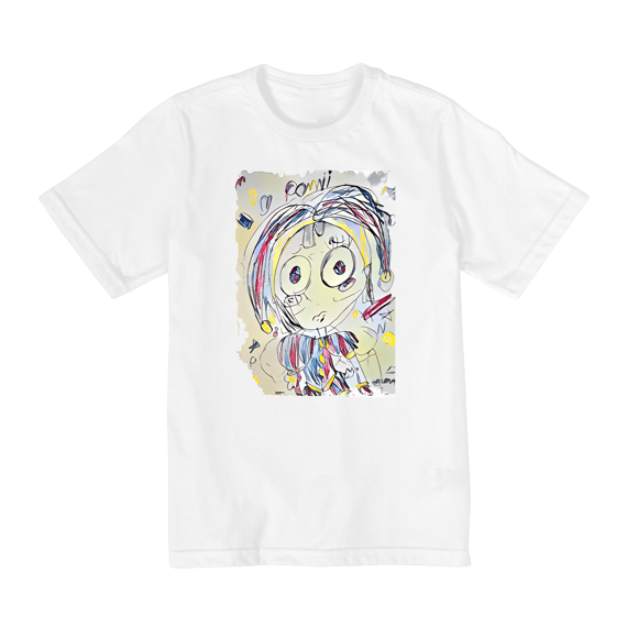 T-shirt Infantil Arte Exclusiva Pomni - Assinatura: Helena