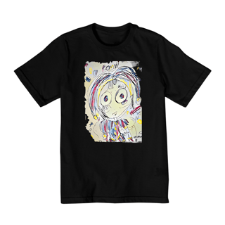 Nome do produto T-shirt Infantil Arte Exclusiva Pomni - Assinatura: Helena