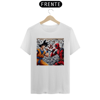 Nome do produto Camiseta Batalha Goku X Deadpool de Rap...