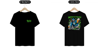 Camisa Caveira Skatista Com Cerveja e Dinheiro (Mindtrip Apparel)