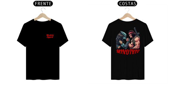Camiseta Rambo VS Predador (Mindtrip Apparel)