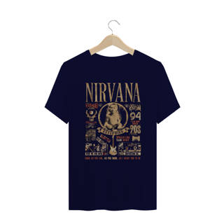 Nome do produto T-SHIRT PLUS SIZE NIRVANA