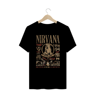 Nome do produto T-SHIRT PLUS SIZE NIRVANA