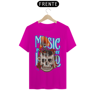 Nome do produto CAMISETA MUSIC IN MY HEAD T-Shirt Quality