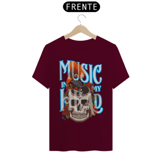 Nome do produto CAMISETA MUSIC IN MY HEAD T-Shirt Quality