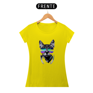 Nome do produto Baby Look ARTE PSICODÉLICA GATO