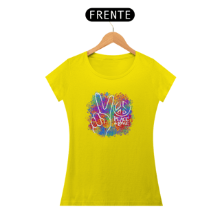 Nome do produto Baby Look PEACE & LOVE