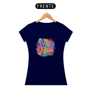 Nome do produto Baby Look PEACE & LOVE