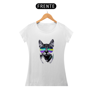 Nome do produto Baby Look ARTE PSICODÉLICA GATO