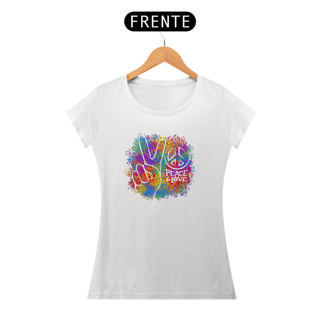 Nome do produto Baby Look PEACE & LOVE