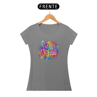 Nome do produto Baby Look PEACE & LOVE