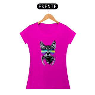 Nome do produto Baby Look ARTE PSICODÉLICA GATO