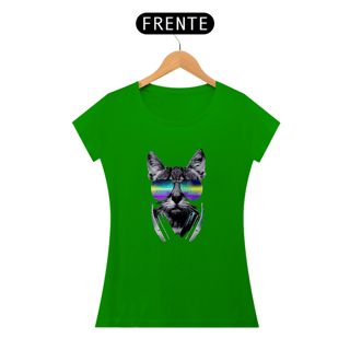 Nome do produto Baby Look ARTE PSICODÉLICA GATO