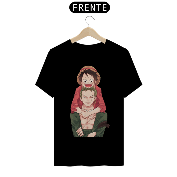 Camisa Quality Luffy & Zoro One Piece - Tecido Premium