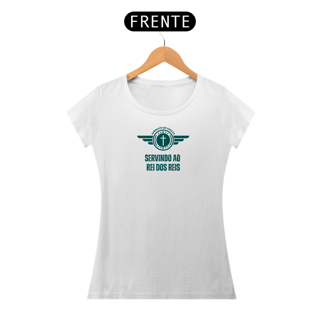 Nome do produto Camiseta servido o Rei dos Reis 