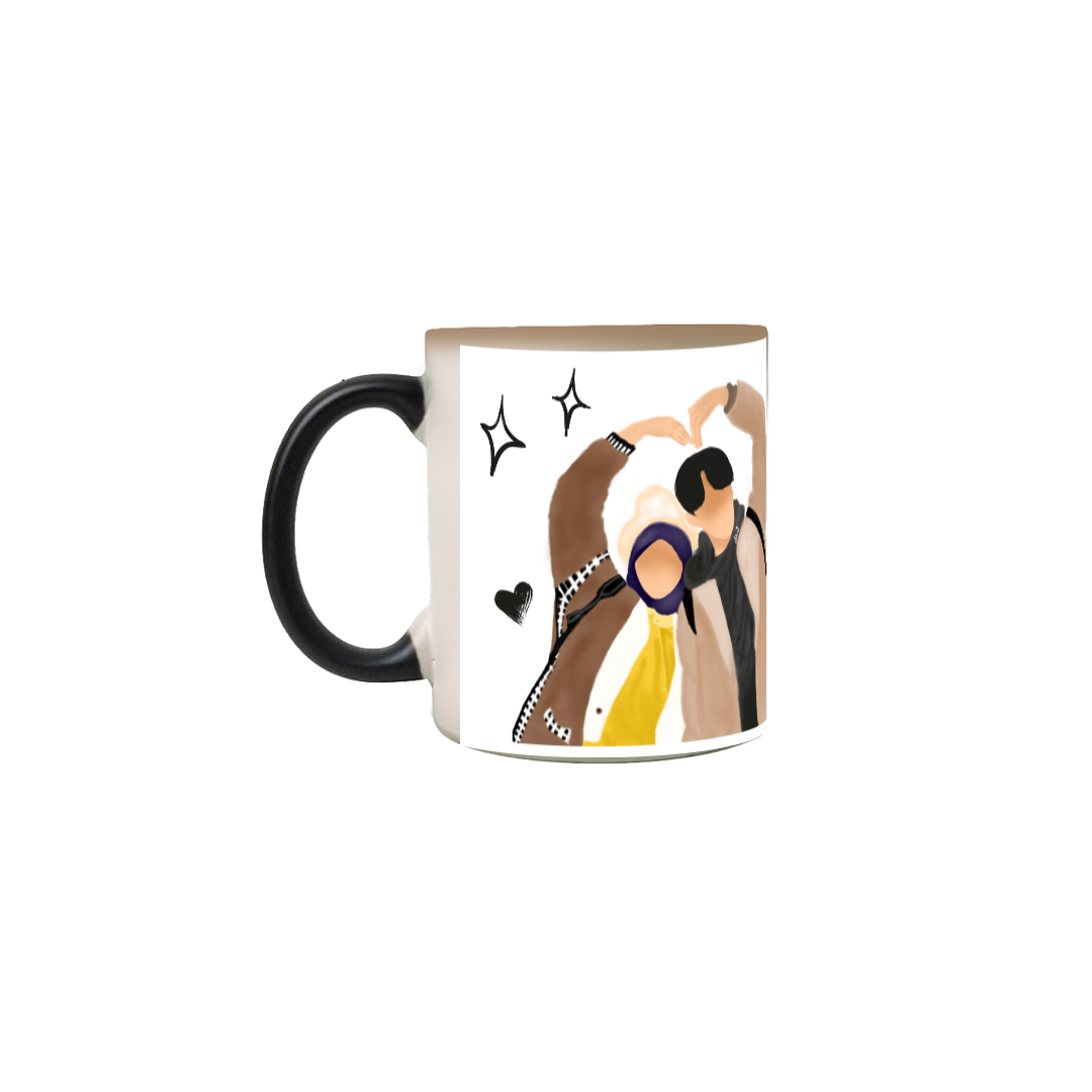 Nome do produto: Caneca casal coração