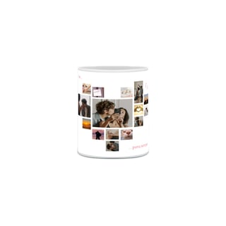 Nome do produto caneca coração fotos