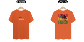 Nome do produto Camiseta stop racismo/freedom