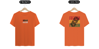 Nome do produto Camiseta stop racism/ freedom