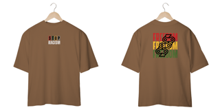 Nome do produto camiseta stop racism/ freedom