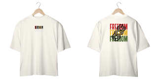 Nome do produto camiseta stop racism/ freedom