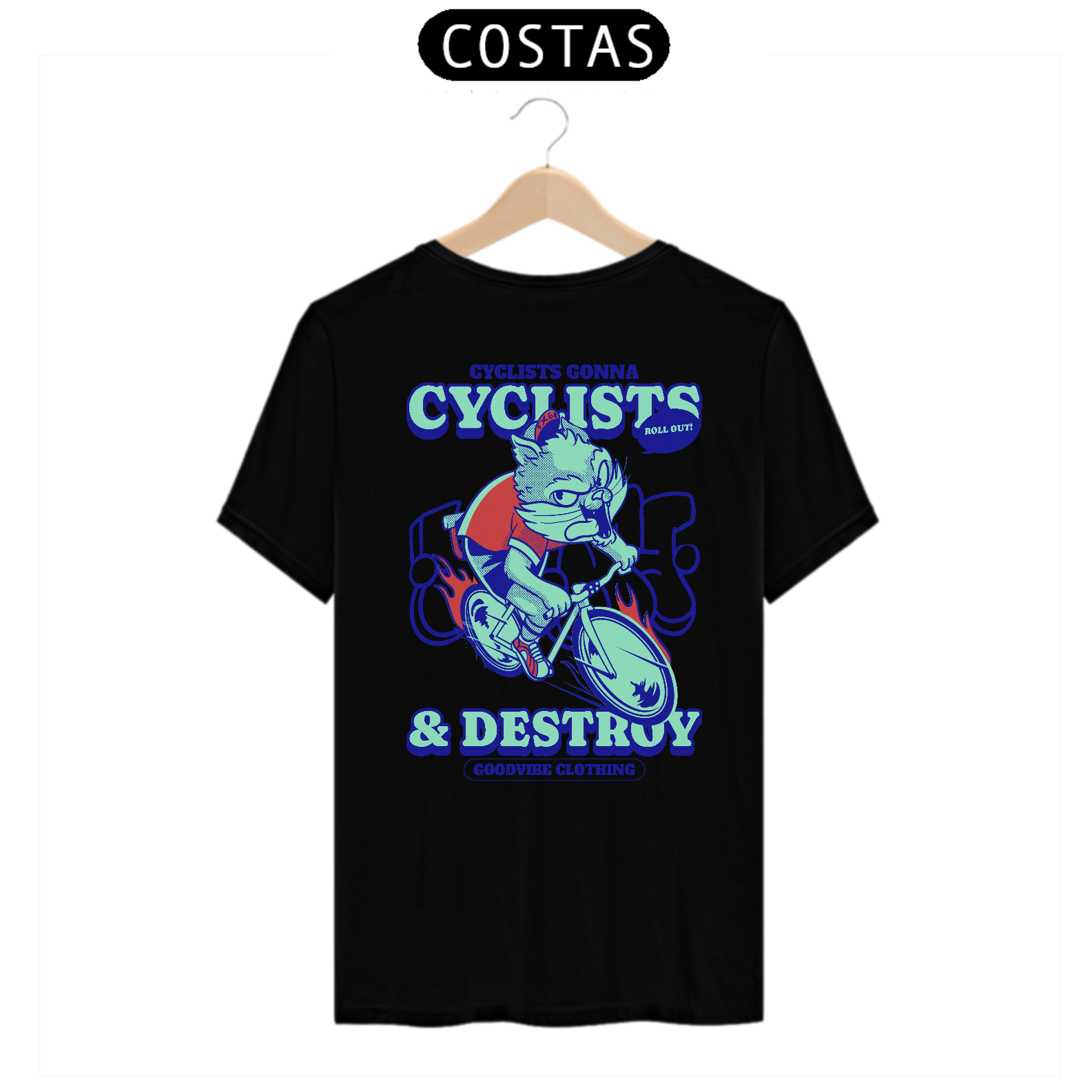 CAMAISETA CYCLISTS DESTROY