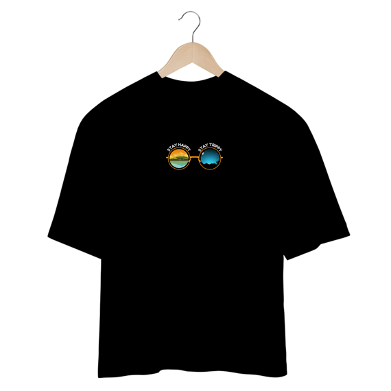 Camiseta Stay happy e Stay tappy