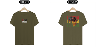 Nome do produto Camiseta stop racismo/freedom