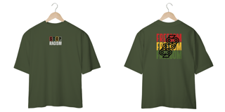 Nome do produto camiseta stop racism/ freedom