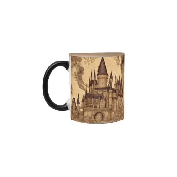 Caneca Magica Hogwarts 