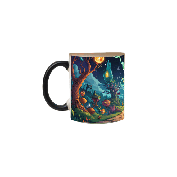 Caneca Magica Rick e Morty Mundo de Harry Potter